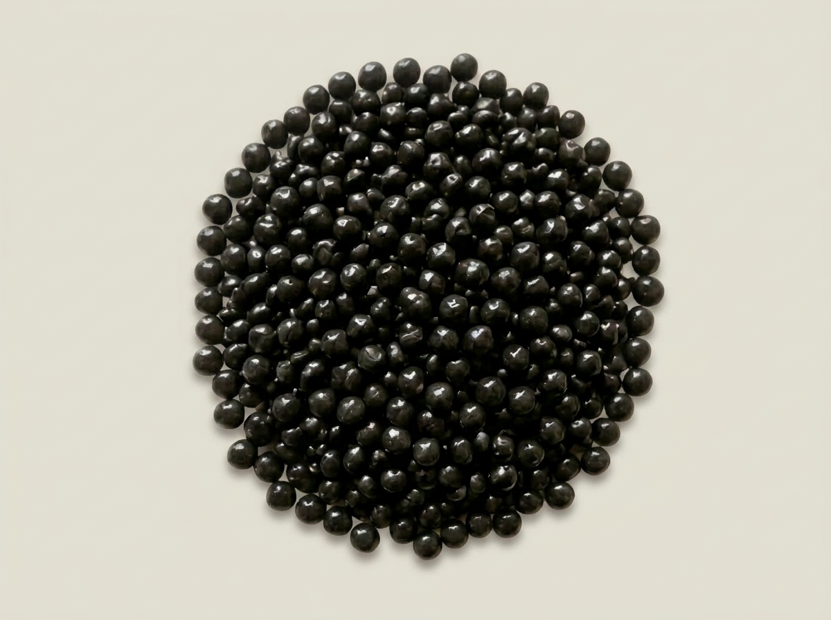 Eelgrass pellets close-up